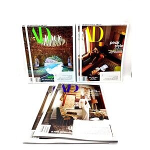 Architectural Digest Magazine - Lot Of 6 - Nov, Dec 2024 & Jan 2025